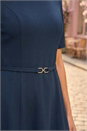  Belted Fit & Flare Dress, Image 4 of 4