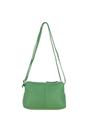 Green 'Perth' Elegant Real Leather Crossbody Bag, Image 4 of 5