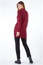 Wine Longline High Neck Tunic Jumper , Image 3 of 5