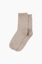 Camel Plain Combed Cotton Glitter Socks, Image 3 of 4