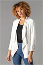 Ivory  Waterfall Front Bow Sleeve Jacket, Image 1 of 4