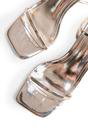 Silver Natalya Silver Square Toe Stiletto Mid Heels, Image 4 of 4