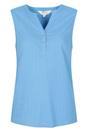 Blue Petra Sleeveless Shirt, Image 1 of 3