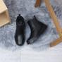 Black Low Wedge Comfort Ankle Chelsea Boots, Image 4 of 6
