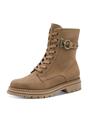White Tamaris Womens Camel Beige Combat Boots, Image 3 of 7