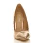 Gold AJVANI Gold High Heel Mermaid Pointed Toe Court Shoes, Image 6 of 6