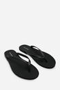 Black Kailany Jelly Thong Flip Flop Sandals, Image 4 of 6