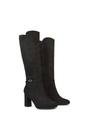 Black 'Olly' Knee High Boots With Block Mid Heel, Image 2 of 5