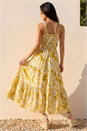 Ochre Petite Abstract Strappy Dress, Image 3 of 4