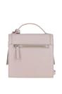 Beige Ashwood Leather Beige Compact Handbag With Detachable Crossbody Strap, Image 3 of 4