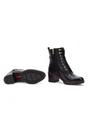 Black Women’s Combat Ankle Boots -W7H-8510, Image 6 of 7