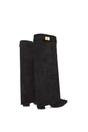 Black 'Rayna' Block Heel Knee High Foldover Boots With Pointed Toe, Image 6 of 6