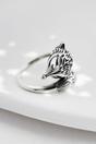 Silver Sterling Silver Fox Adjustable Ring, Image 4 of 4