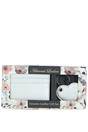 Silver Real Leather Card Holder & Key Ring Gift Set, Image 2 of 5