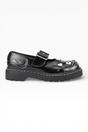 Black TUK Footwear Black Mary Jane Leather Goth Shoes - T2025, Image 1 of 8