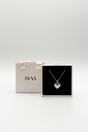 Silver SVNX Silver Heart Necklace in Silver - Gift Boxed, Image 4 of 5