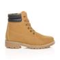 Camel AJVANI Camel Low Heel Lace Up Biker Worker Boots, Image 2 of 6