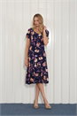 Indigo Julianna Floral Print Chiffon Dress, Image 4 of 4