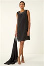 Black Embellished Shift Dress & Shrug, Image 5 of 6