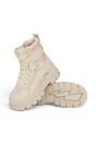 White Womens Combat High Ankle Boots-ASPHA-COM, Image 4 of 7