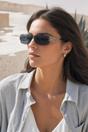 Black Flat Top Racer Rimless In Black, Image 5 of 5