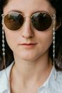 Gold Evil Eye Sunglass Chain Lanyard, Image 1 of 2