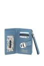 Blue 'Amarella' Real Leather Purse, Image 3 of 4