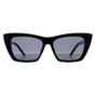 Black Cat Eye Shiny Black Smoke Polarized MP64, Image 1 of 4