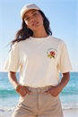 Lemon  Floral Back Graphic T-Shirt, Image 2 of 5