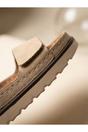 Beige iKrush Beige Violet Suede Platform Sandals, Image 4 of 8
