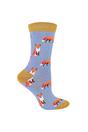 Blue 1 Pack Novelty Animal Patterned Bamboo Socks, Image 1 of 4