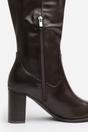 Dark Brown 'Ainsley' Block Heel Knee High Boots, Image 5 of 6