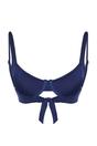 Navy Padded Balconette Bikini Top, Image 4 of 5
