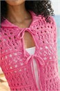 CERISE Crochet Collared Knit Jumper , Image 4 of 4