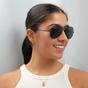 Black Ray-Ban Black Aviator Black Green Sunglasses, Image 5 of 6