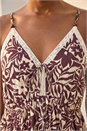 Chocolate Petite Abstract Crochet Trim Dress, Image 4 of 4