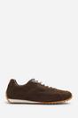 Brown Where's That From Brown Marleigh Suede Retro Runner Trainer, Image 2 of 6