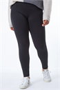 Black Curve Stripe Fleece Lined Leggings , Image 5 of 5