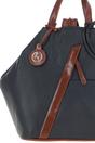Black 'Lydia' Convertible Real Leather Tote Backpack, Image 2 of 5