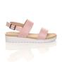 Light Pink AJVANI Light Pink Flatform Strappy Slingback Sandals, Image 2 of 6