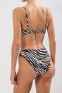 Multi Zebra Print Regular Waist Bikini Bottom with Minimal Clean Fit, Image 5 of 5