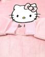 Pink Hello Kitty Character Face One Blanket Hoodie, Image 6 of 6