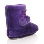 Purple AJVANI Purple Faux Fur Lined Slip On Memory Foam Mules Slippers, Image 4 of 6