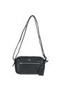 Black 'Cork' Compact Leather Crossbody Bag, Image 2 of 5