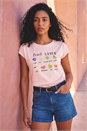 Pink Cotton Fruit Print T-Shirt, Image 2 of 4
