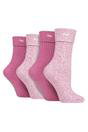 Pink 4 Pack Super Soft Walking Boot Hiking Socks, Image 1 of 3