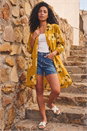 Yellow Longline Floral Print Blouse, Image 2 of 4