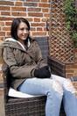 Black Ladies Knitted Magic Thermal Wool Gloves for Cold Weather, Image 3 of 5