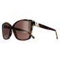 Brown Square Dark Tortoise and Cream Tortoise Brown MK2201 Malia, Image 2 of 4