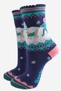 Blue Dog Walker Bamboo Socks Gift Box, Image 2 of 4